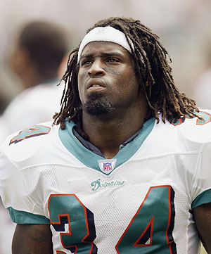 Ricky Williams of the Miami Dolphins 